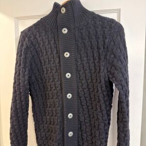 S.N.S. Herning Stark Cardigan - Navy Blue - 100% Wool